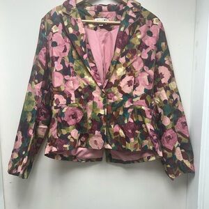 Molly Bracken Pink Floral Blazer
